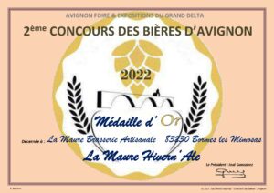2022 concours bieres avignon medaille or hivern ale