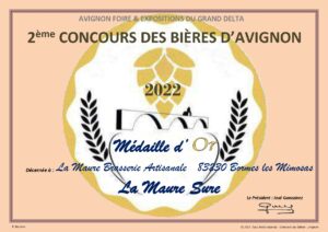 2022 concours bieres avignon medaille or maure sure